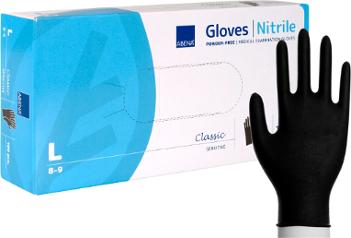 Hanske Abena C.S nitril u/p L sort (100)