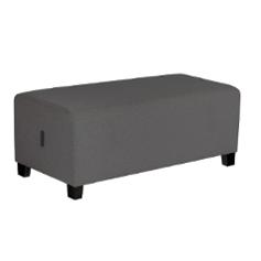 Modulsofa Hizia 2-seter sete u/rygg grå