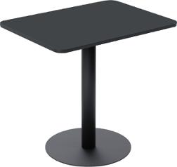 Bord PAPERFLOW Mezzo kvadrat 75cm sort