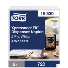 Dispenserserviett TORK N14 2L hvit (720)