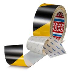 Tape TESA Anti-Scratch PET gulv sort/gul