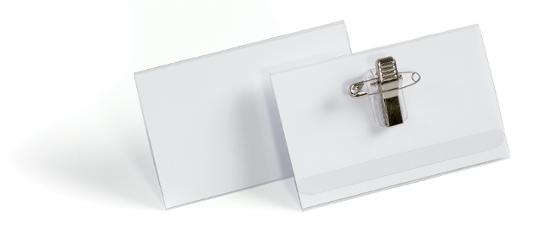 Navneskilt DURABLE 54x90 nål/klips(50)