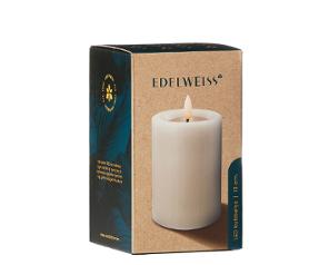 Kubbelys Edelweiss Led 7,5x10cm hvit