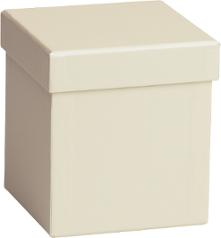 Gaveeske 11x11x12cm kube offwhite