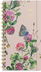 Kalender GRIEG SLIM spiral 26/27 blomst