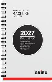 Lommekalender GRIEG Maxi 2027 refill