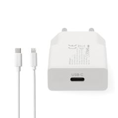Vegglader NEDIS USB-C til lightning 1m