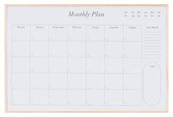 Whiteboard BI-OFFICE 58,5x38,5cm mndplan