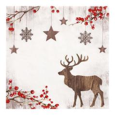 Serviett PAPSTAR 33x33cm Reinsdyr (20)