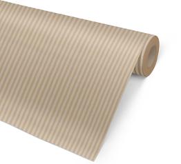 Diskrull 57cmx154m kraft Stripes hv/gull