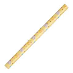 Gavepapir 70cmx10m Hipp Hurra gul