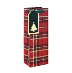 Flaskepose EUROWRAP 12,7x35,5x9cm ruter