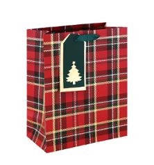 Gavepose EUROWRAP 26,5x33x20 cm ruter
