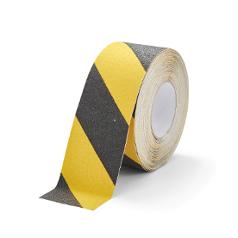 Gulvtape DURALINE Antiskli 75mm gul/sort