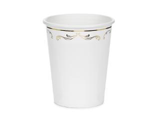 Termobeger papp 22cl hvit/gull (6)