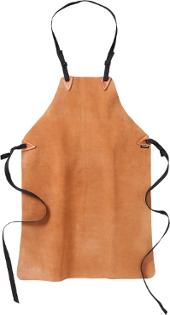 Lærforkle FRISTADS 9330 one size brun