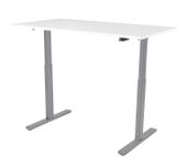 Skrivebord KENSON 180x80cm hvit/sølv