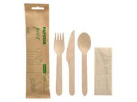 Bestikkpose PURE 3 deler m/serviett (50)