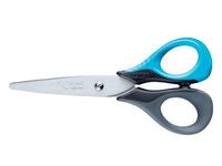 Saks MAPED barn 13cm softgrip blå/grå