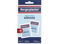 Sårvask NORGESPLASTER våtservietter (6)