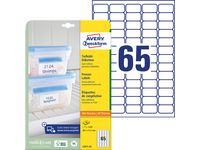 Etikett AVERY fryser 38,1x21,2mm (1625)