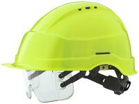 Vernehjelm IRIS II HiVis m/visir gul