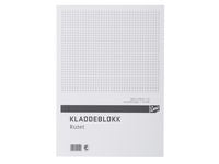 Kladdeblokk EMO A4 60g 100 blad ruter