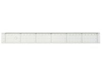 Linjal med tverrmåling 20cm