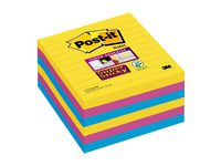 Notatblokk POST-IT SSN 101x101lj Carn(6)