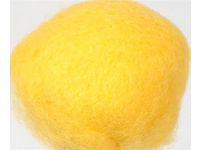 Kardet ull 250g gul