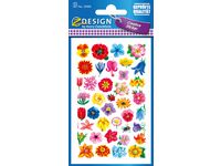 Etikett AVERY dekor blomster (3)
