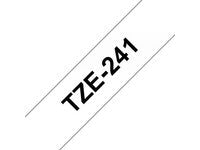 Tape BROTHER TZ-e241 18mmx8m sort/hvit