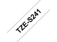 Tape BROTHER TZe-S241 18mmx8m sort/hvit