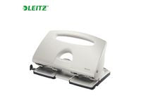 Hullemaskin LEITZ 5132 4H 40 ark lys grå