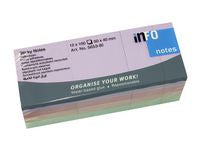 Notatblokk INFO 50x40mm pastell (12)