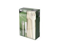 Gaffel PURE papp 15,5cm hvit (100)