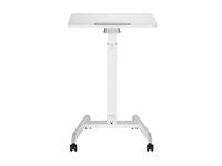 Hev/senk bord KENSON GetUpDesk tilt hvit