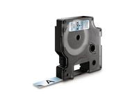 Tape DYMO D1 12mm x 7m sort/klar