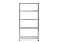 Trådhylle ALBA 5 hyller 200x90x35cm chro
