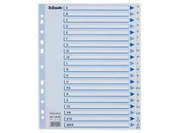 Register ESSELTE A4 plast maxi A-Å hvit