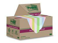 Notatblokk POST-IT SSN48x48 Resi ass(12)