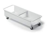 Vogn DURABLE for 2stk avf.beh. 40L hvit