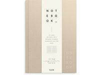 Skrivebok BURDE A5 linjer beige