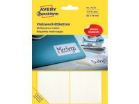 Etikett AVERY manuell 54x80mm hvit (112)