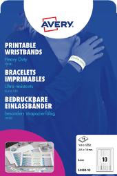 Armbånd AVERY hvit 265x18mm (100)