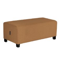 Modulsofa Hizia 2-seter sete u/rygg brun