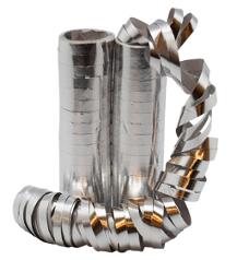 Dekor JOKER serpentiner 4m sølv (2)