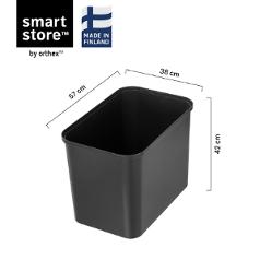 Oppbevaringsboks SMARTSTORE C. 76L sort