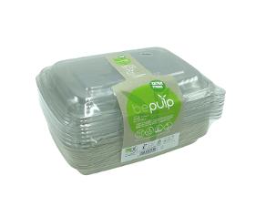 Mikrobeger bagasse m/lokk 600ml (15)