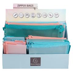 Display 36 zipped pockets ChromPastel